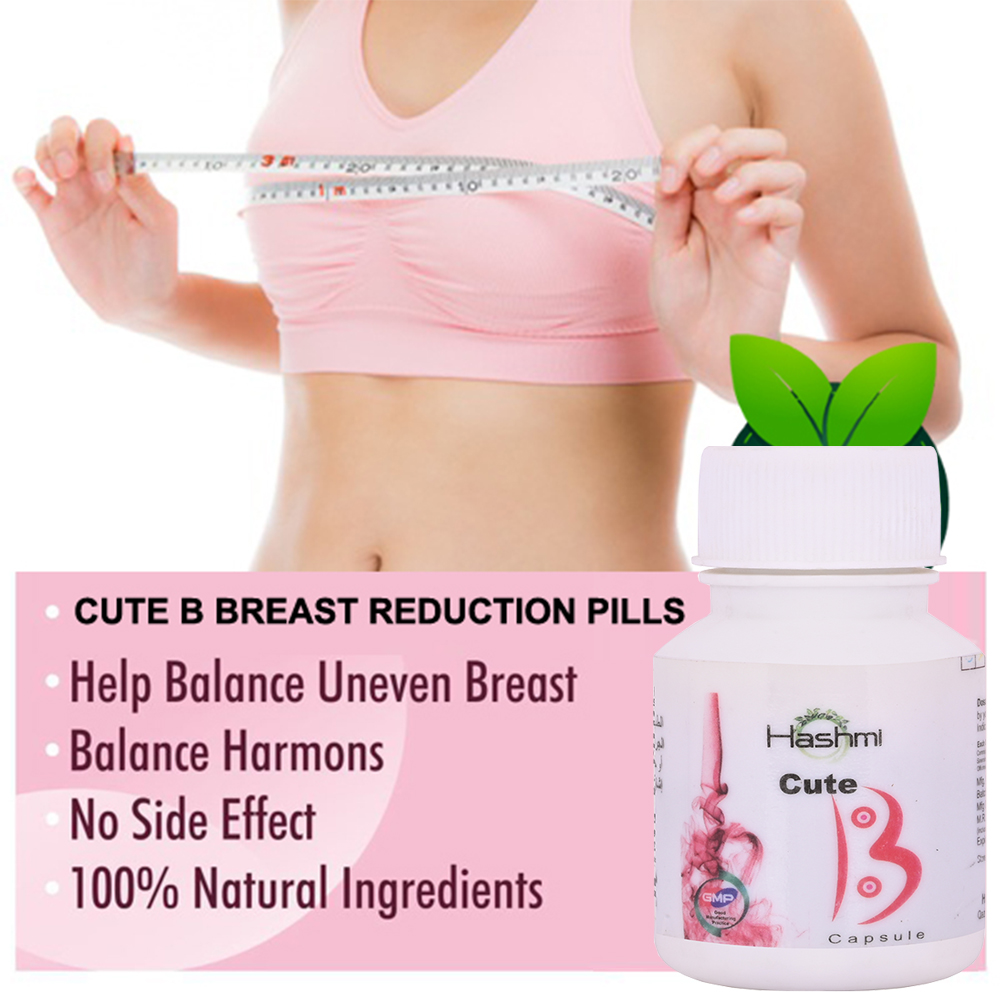 Hashmi Cute B Reduces Heavy Breasts And Gives You A Cup Size Naturally 20  Capsules In A Bottle at Rs 685/bottle, Breast Enhancement Pills in New  Delhi